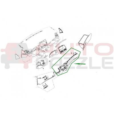 Панель приборов нижняя часть правая