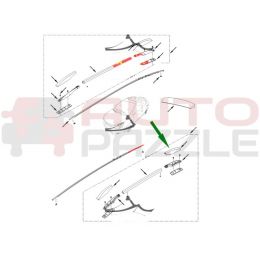Накладка рейлинга передний правый