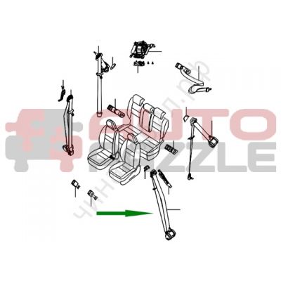 Ремень безопасности передний левый