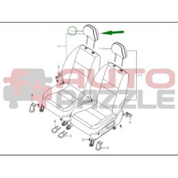 Подголовник сидения переднего